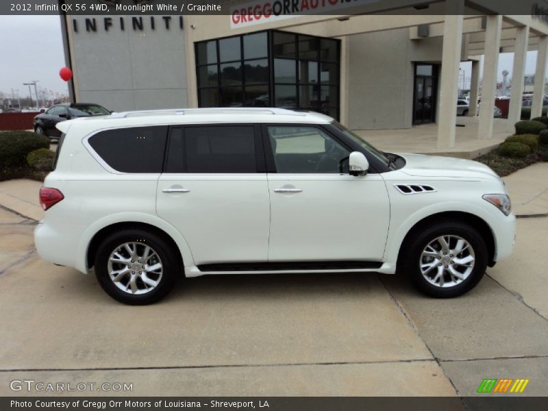 Moonlight White / Graphite 2012 Infiniti QX 56 4WD