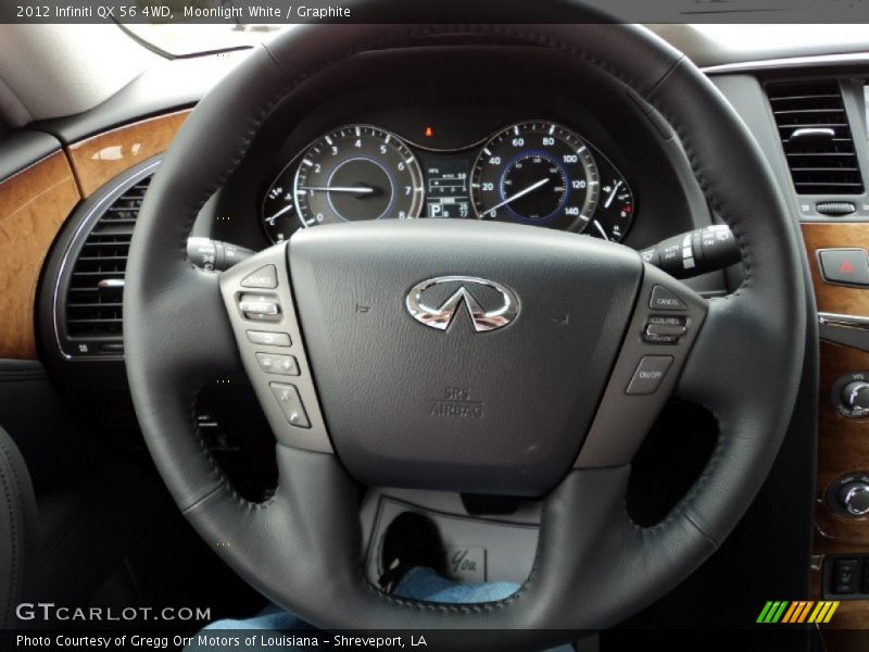 Moonlight White / Graphite 2012 Infiniti QX 56 4WD