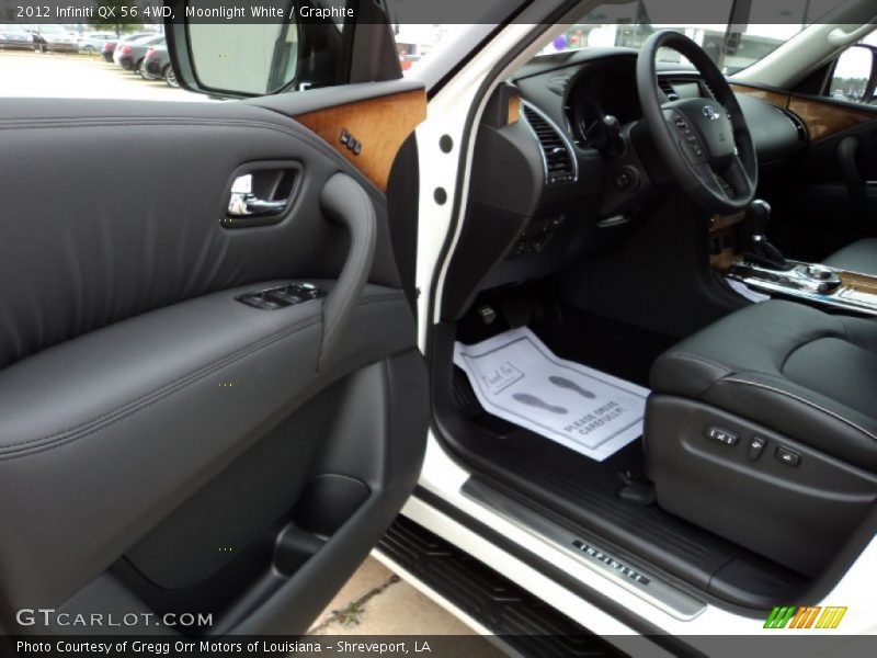 Moonlight White / Graphite 2012 Infiniti QX 56 4WD