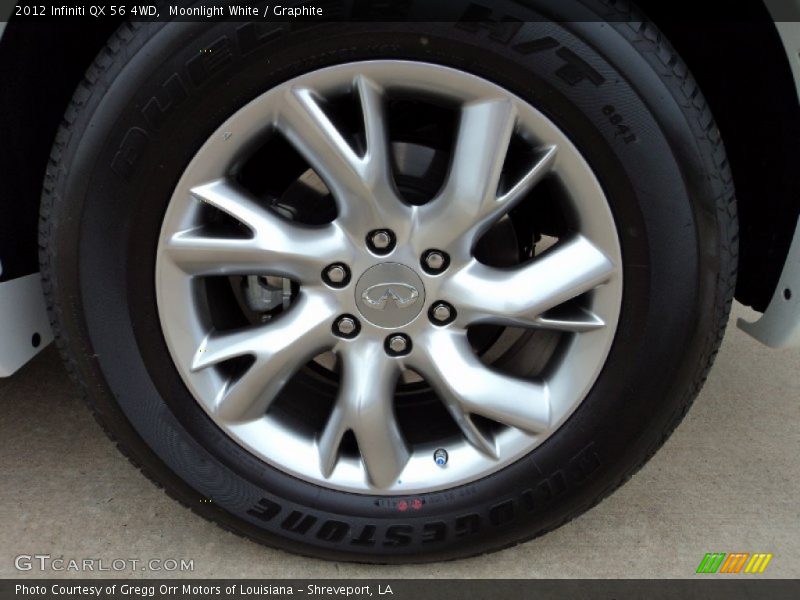 Moonlight White / Graphite 2012 Infiniti QX 56 4WD