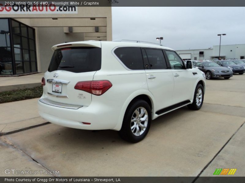 Moonlight White / Graphite 2012 Infiniti QX 56 4WD