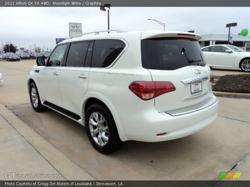Moonlight White / Graphite 2012 Infiniti QX 56 4WD