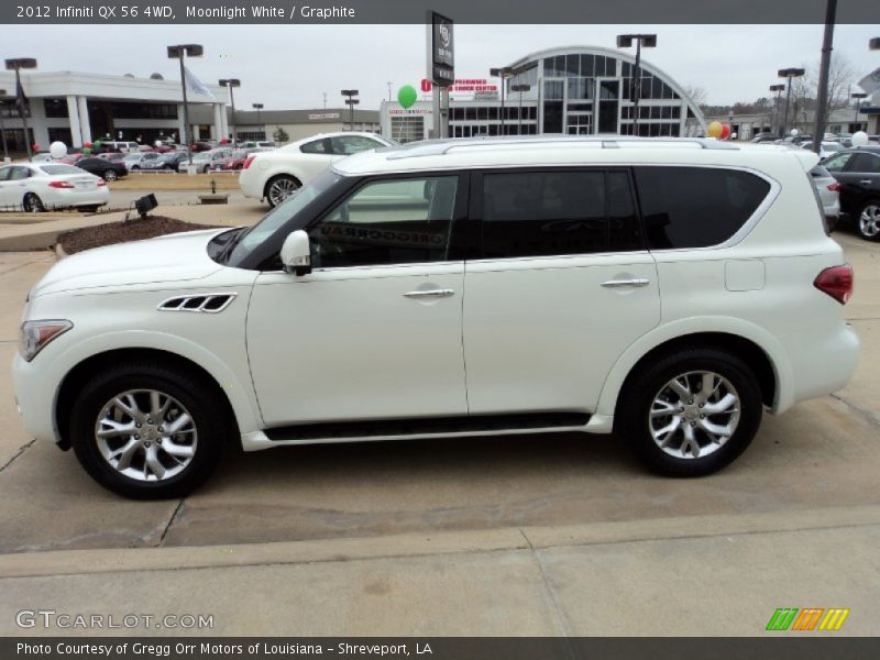 Moonlight White / Graphite 2012 Infiniti QX 56 4WD