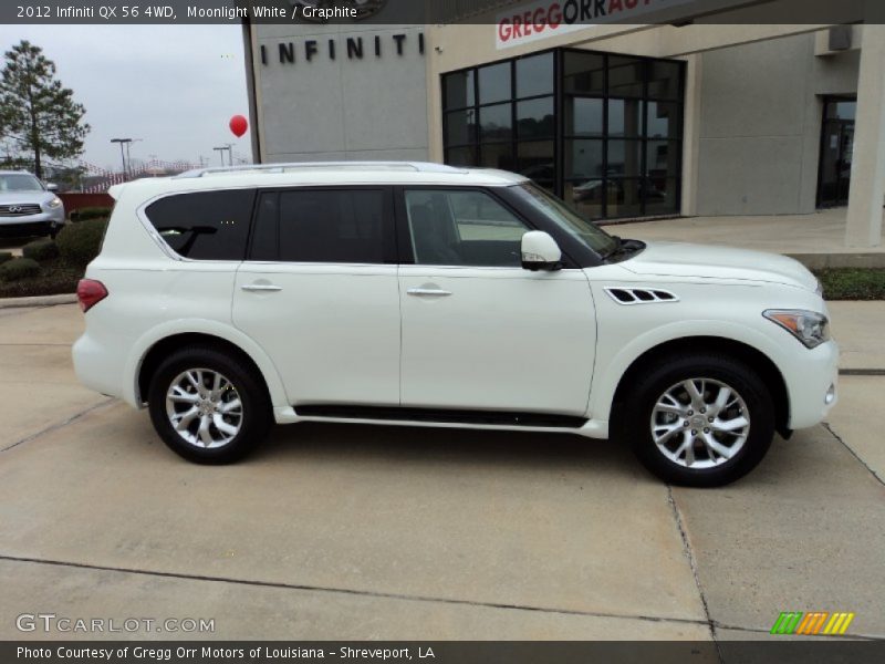 Moonlight White / Graphite 2012 Infiniti QX 56 4WD