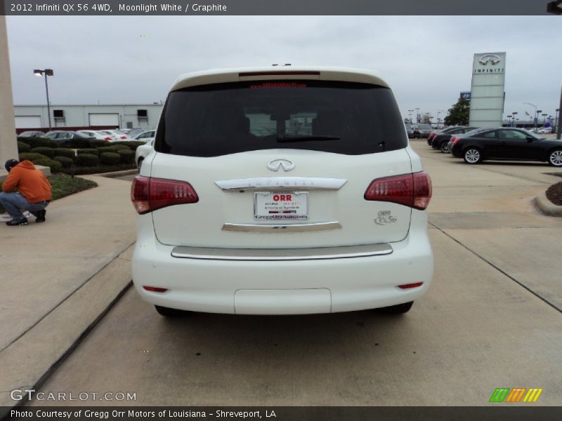 Moonlight White / Graphite 2012 Infiniti QX 56 4WD