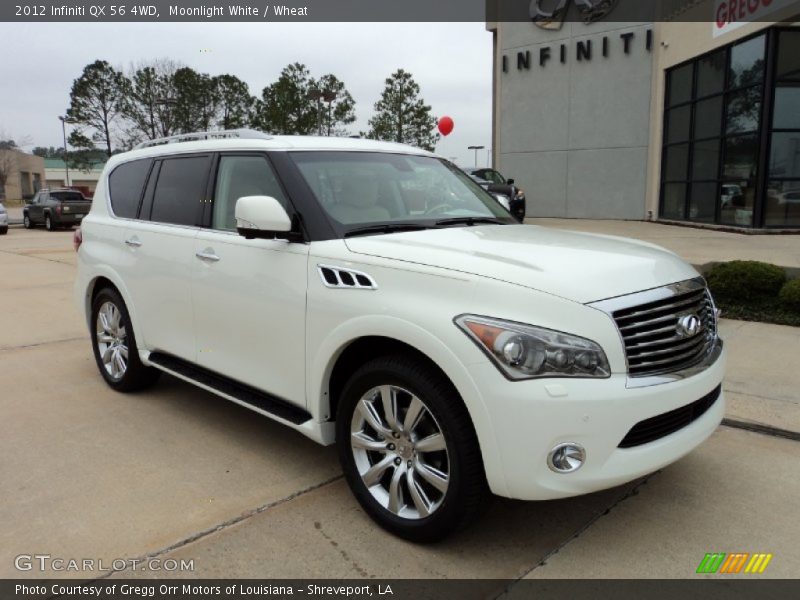 Moonlight White / Wheat 2012 Infiniti QX 56 4WD