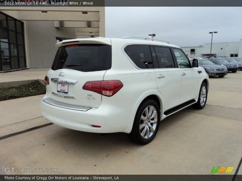 Moonlight White / Wheat 2012 Infiniti QX 56 4WD