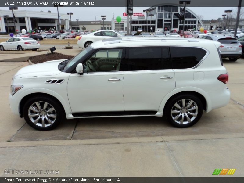 Moonlight White / Wheat 2012 Infiniti QX 56 4WD