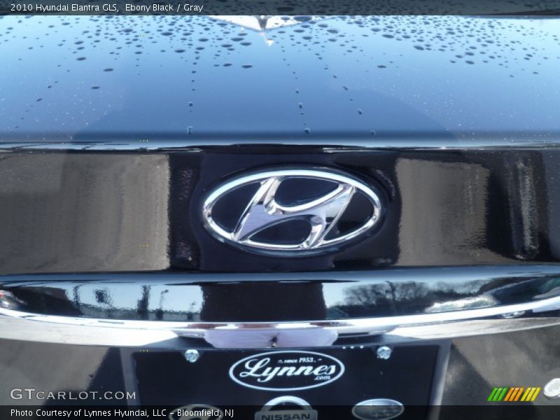 Ebony Black / Gray 2010 Hyundai Elantra GLS