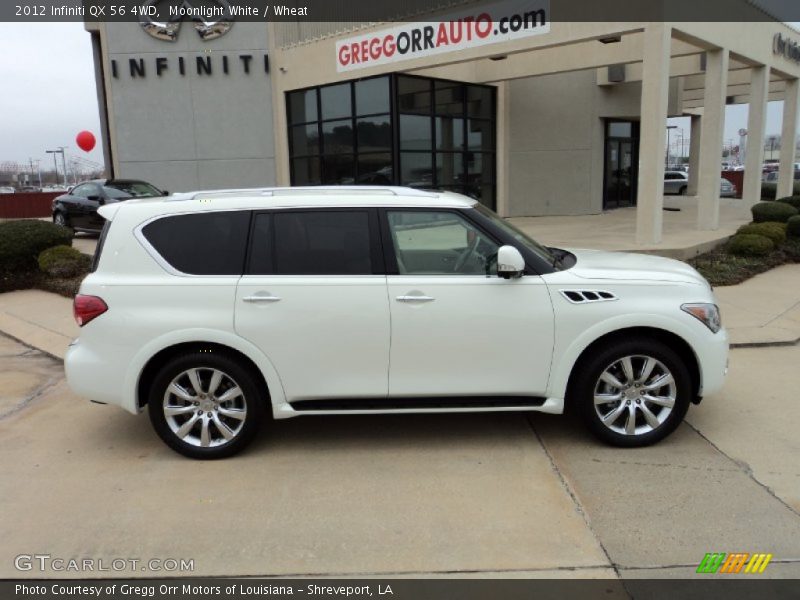 Moonlight White / Wheat 2012 Infiniti QX 56 4WD