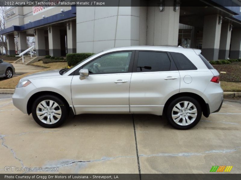 Palladium Metallic / Taupe 2012 Acura RDX Technology