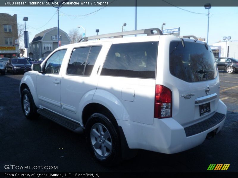 Avalanche White / Graphite 2008 Nissan Pathfinder SE 4x4