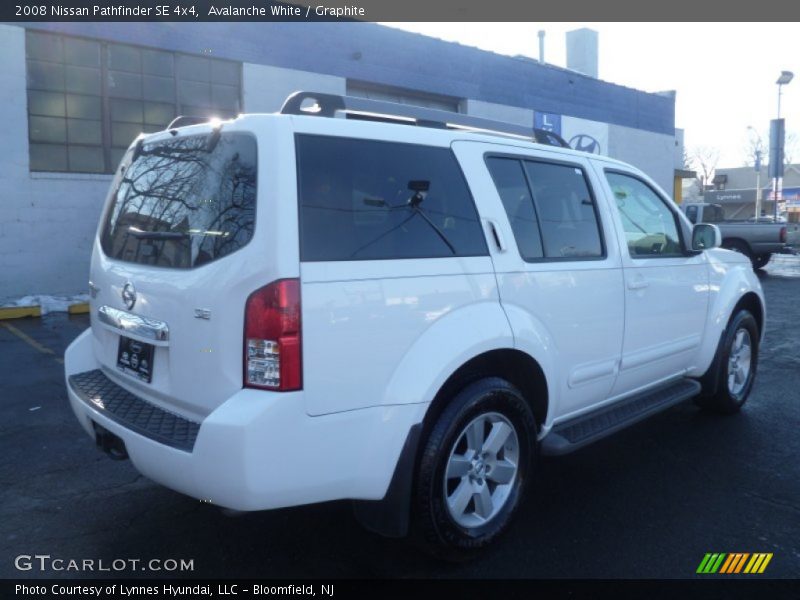 Avalanche White / Graphite 2008 Nissan Pathfinder SE 4x4
