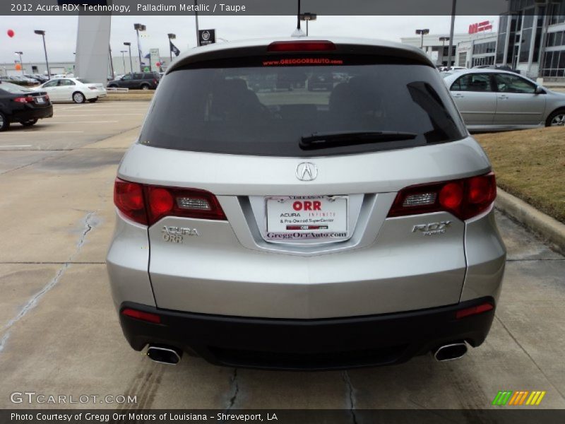 Palladium Metallic / Taupe 2012 Acura RDX Technology
