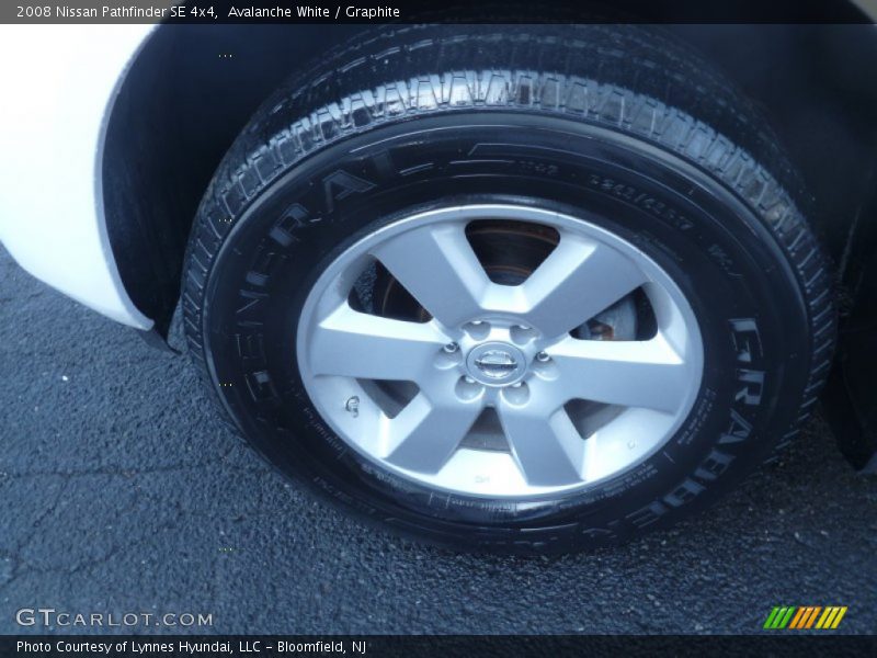 Avalanche White / Graphite 2008 Nissan Pathfinder SE 4x4