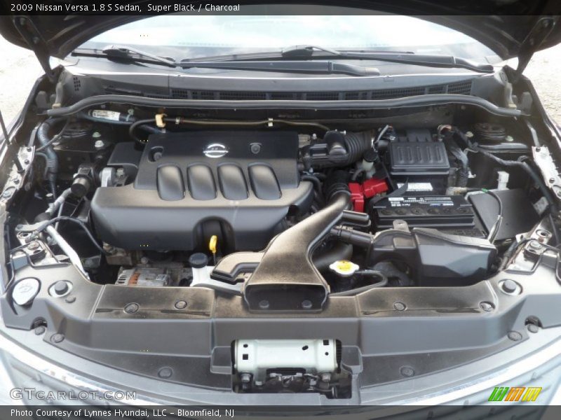 Super Black / Charcoal 2009 Nissan Versa 1.8 S Sedan