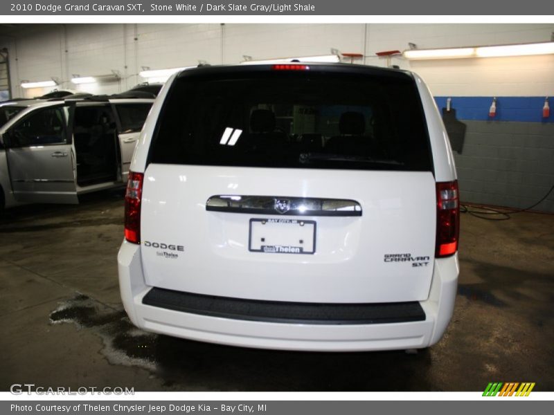 Stone White / Dark Slate Gray/Light Shale 2010 Dodge Grand Caravan SXT