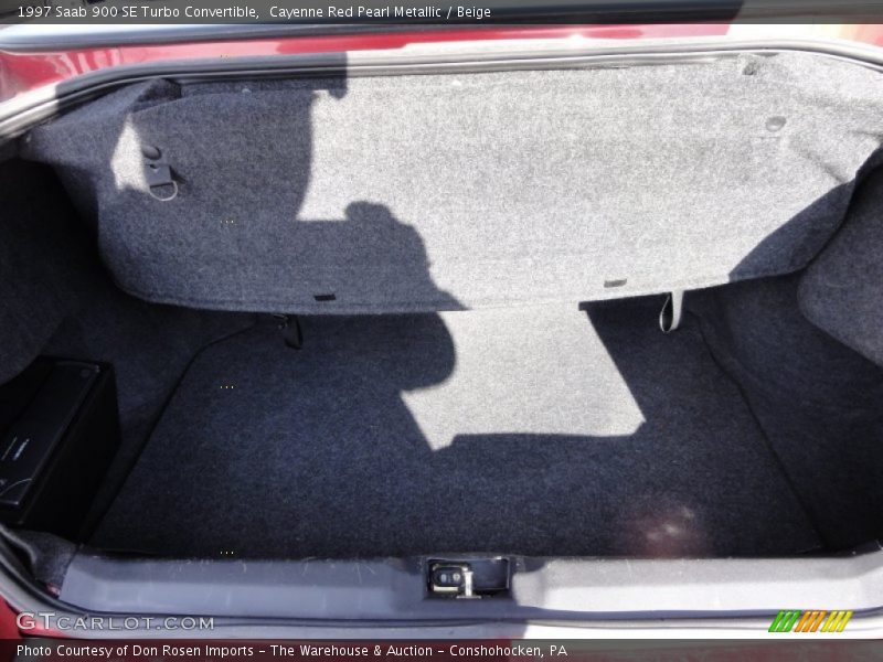 Cayenne Red Pearl Metallic / Beige 1997 Saab 900 SE Turbo Convertible