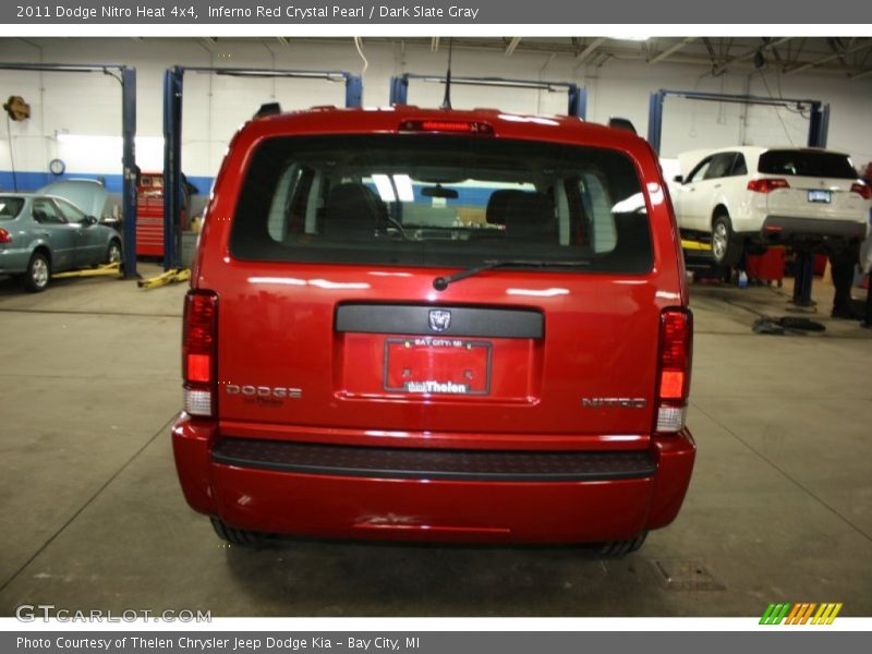 Inferno Red Crystal Pearl / Dark Slate Gray 2011 Dodge Nitro Heat 4x4