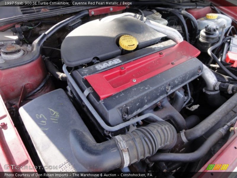 Cayenne Red Pearl Metallic / Beige 1997 Saab 900 SE Turbo Convertible