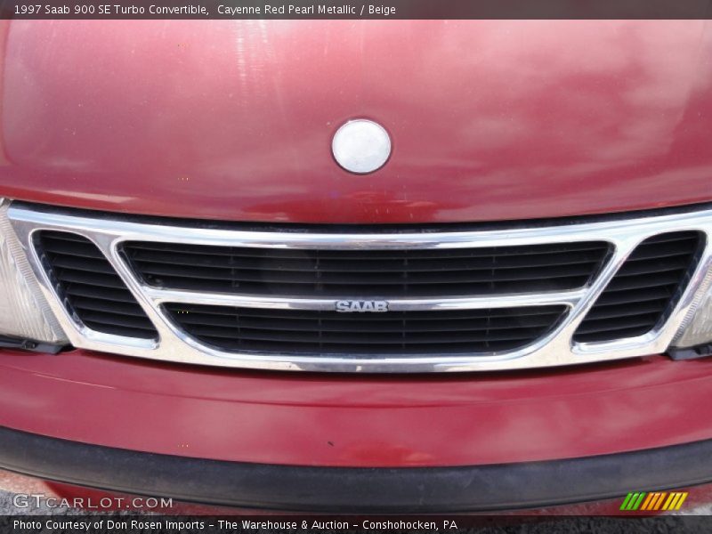 Cayenne Red Pearl Metallic / Beige 1997 Saab 900 SE Turbo Convertible