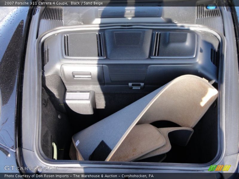 Black / Sand Beige 2007 Porsche 911 Carrera 4 Coupe