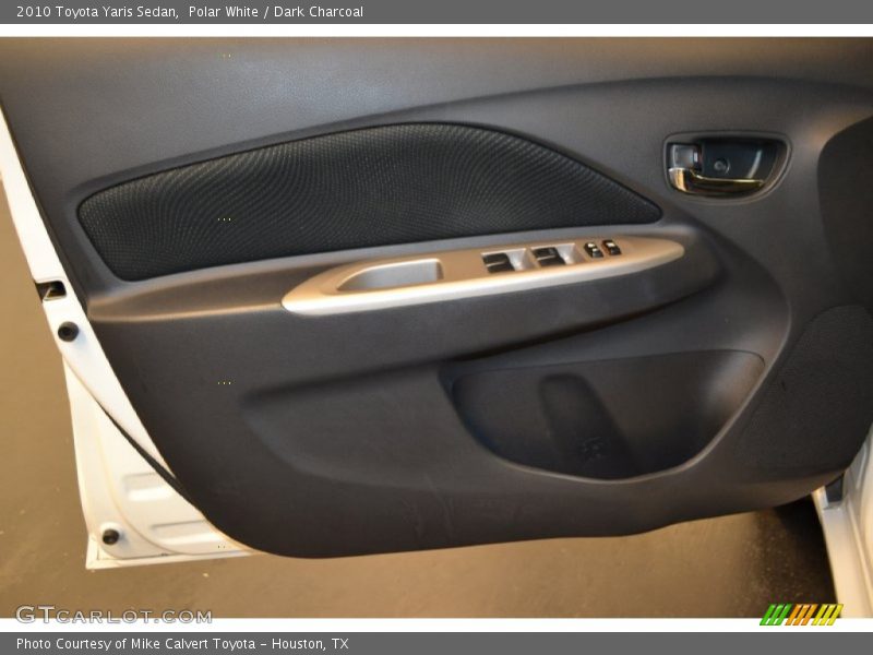 Polar White / Dark Charcoal 2010 Toyota Yaris Sedan