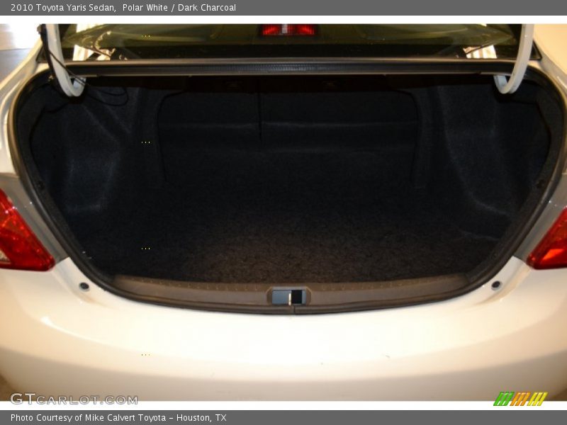 Polar White / Dark Charcoal 2010 Toyota Yaris Sedan
