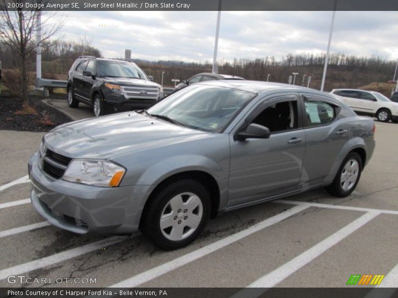 Silver Steel Metallic / Dark Slate Gray 2009 Dodge Avenger SE