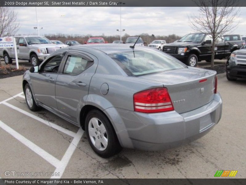 Silver Steel Metallic / Dark Slate Gray 2009 Dodge Avenger SE