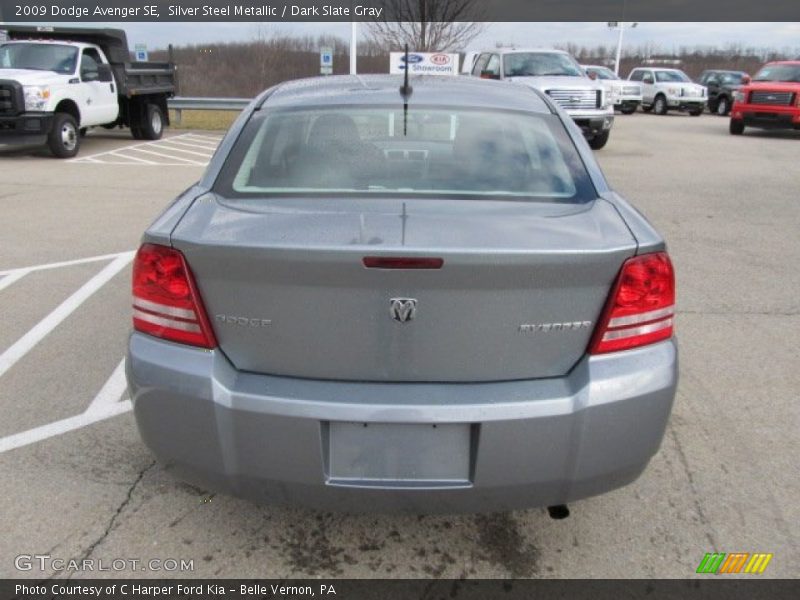 Silver Steel Metallic / Dark Slate Gray 2009 Dodge Avenger SE