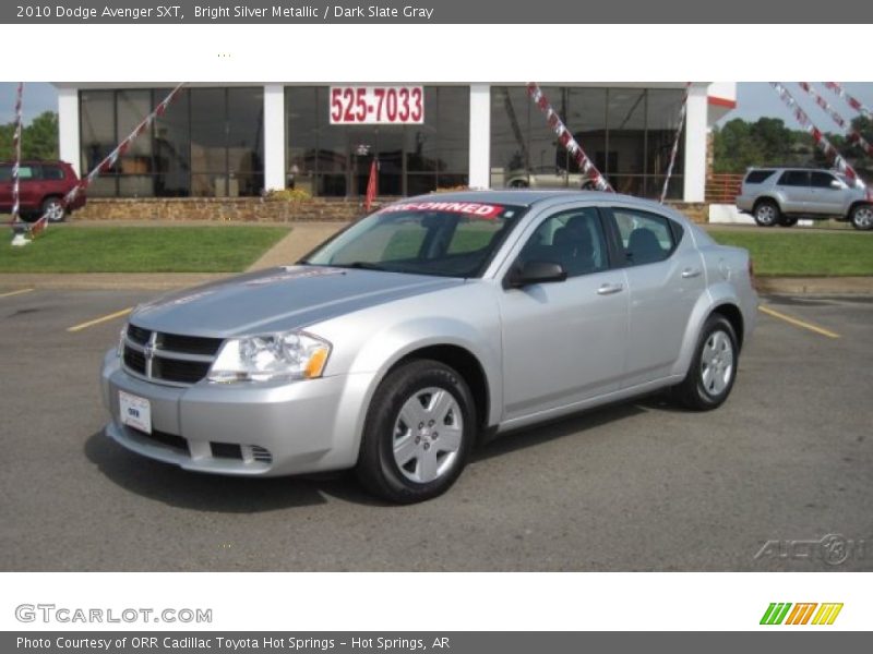 Bright Silver Metallic / Dark Slate Gray 2010 Dodge Avenger SXT