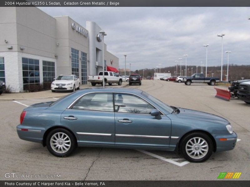 Celadon Green Metallic / Beige 2004 Hyundai XG350 L Sedan