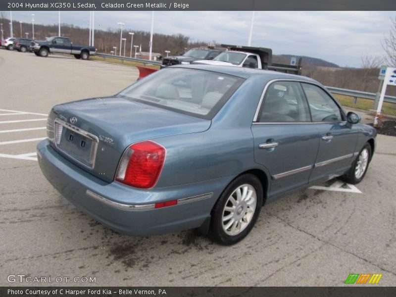 Celadon Green Metallic / Beige 2004 Hyundai XG350 L Sedan