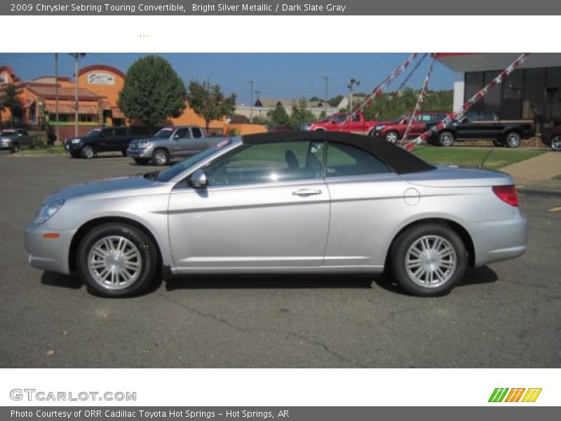 Bright Silver Metallic / Dark Slate Gray 2009 Chrysler Sebring Touring Convertible