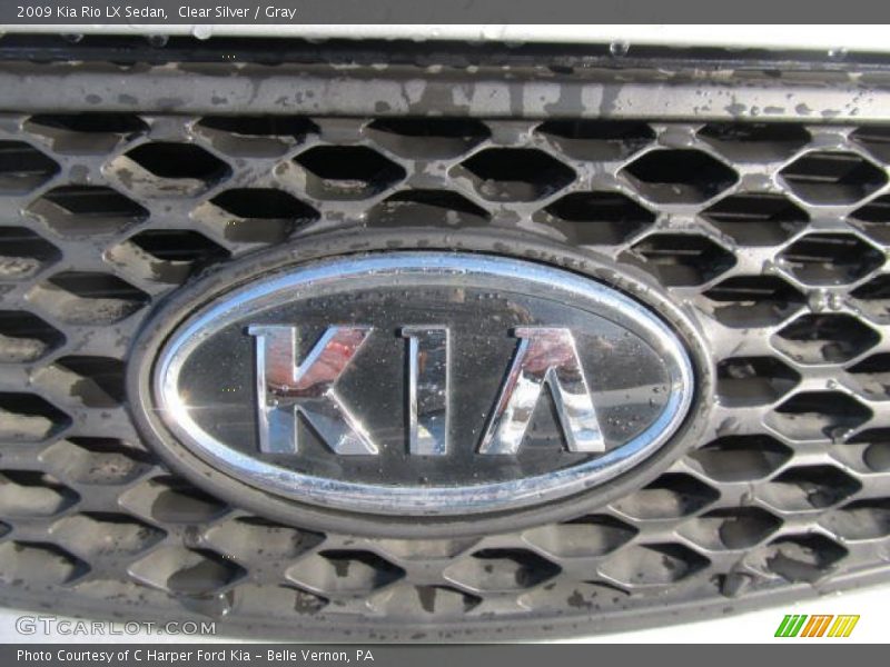 Clear Silver / Gray 2009 Kia Rio LX Sedan