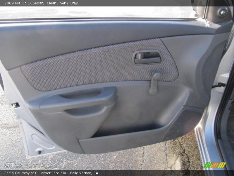 Clear Silver / Gray 2009 Kia Rio LX Sedan
