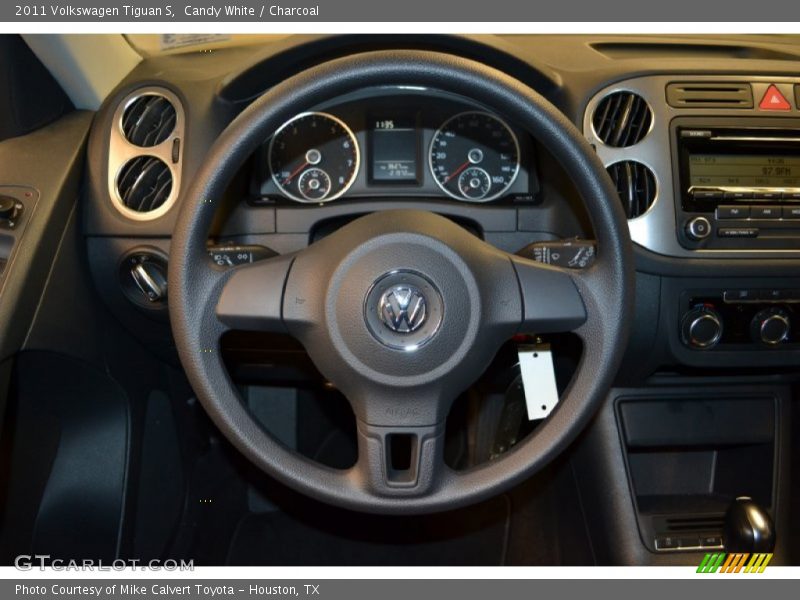 Candy White / Charcoal 2011 Volkswagen Tiguan S