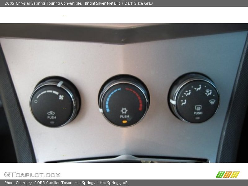 Bright Silver Metallic / Dark Slate Gray 2009 Chrysler Sebring Touring Convertible