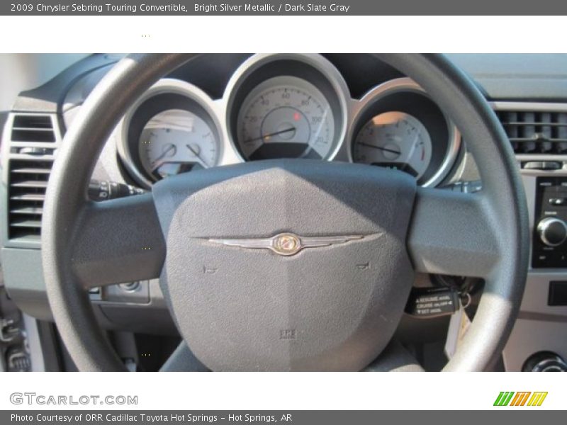 Bright Silver Metallic / Dark Slate Gray 2009 Chrysler Sebring Touring Convertible