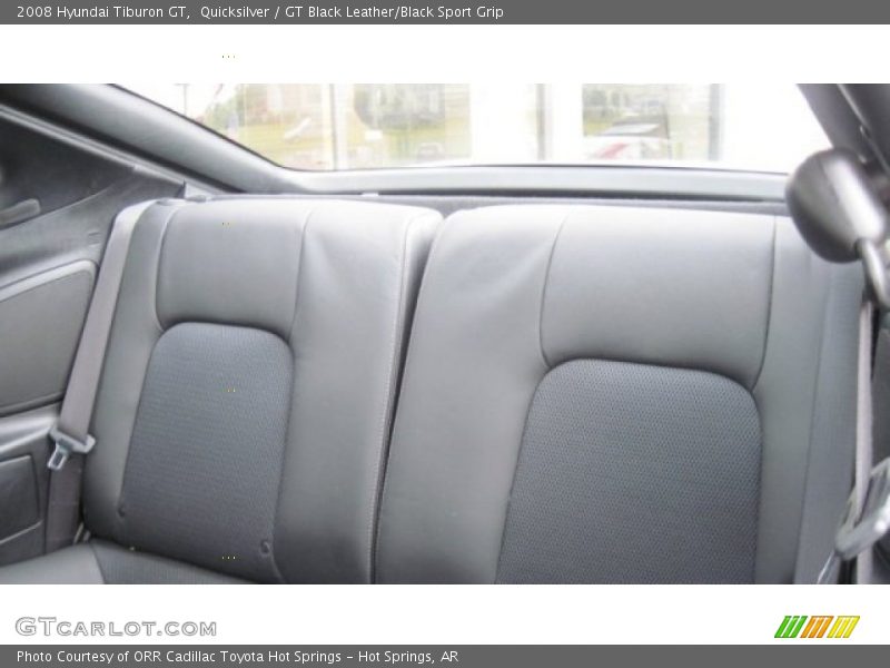 Quicksilver / GT Black Leather/Black Sport Grip 2008 Hyundai Tiburon GT