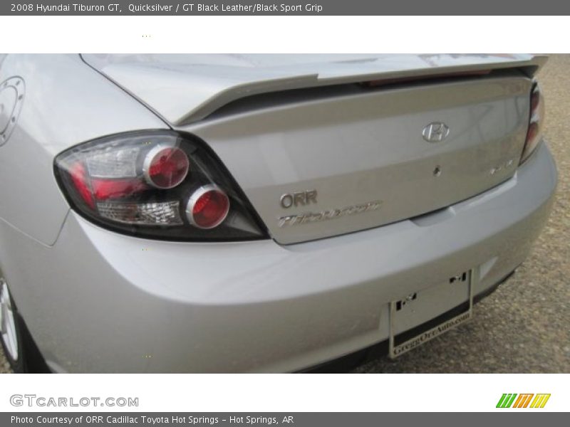 Quicksilver / GT Black Leather/Black Sport Grip 2008 Hyundai Tiburon GT