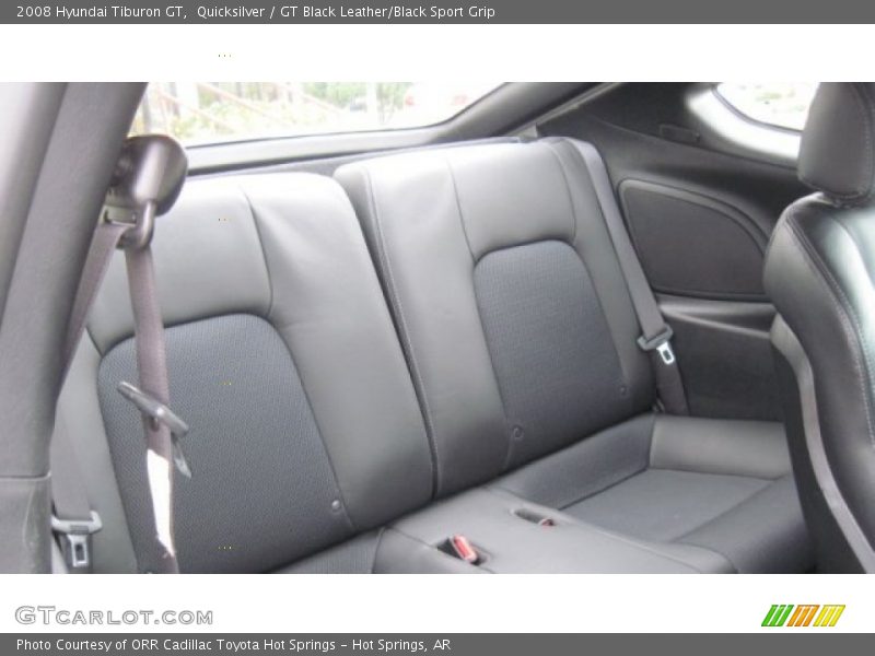 Quicksilver / GT Black Leather/Black Sport Grip 2008 Hyundai Tiburon GT