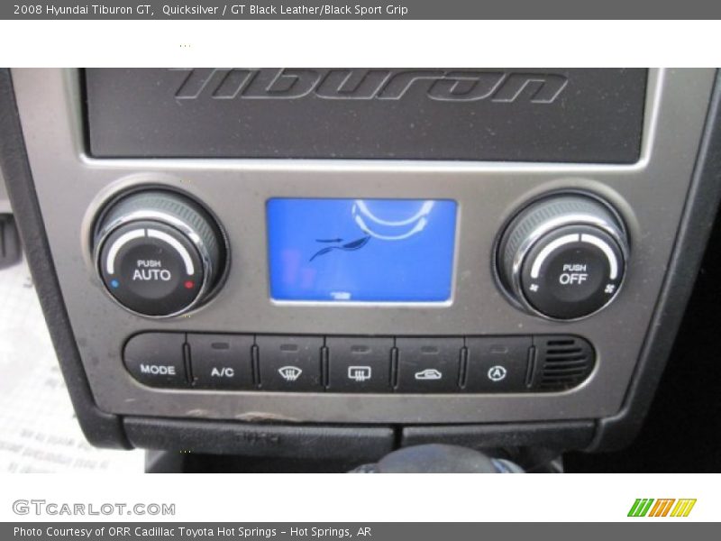 Quicksilver / GT Black Leather/Black Sport Grip 2008 Hyundai Tiburon GT