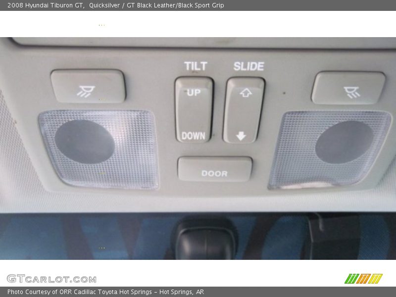 Quicksilver / GT Black Leather/Black Sport Grip 2008 Hyundai Tiburon GT