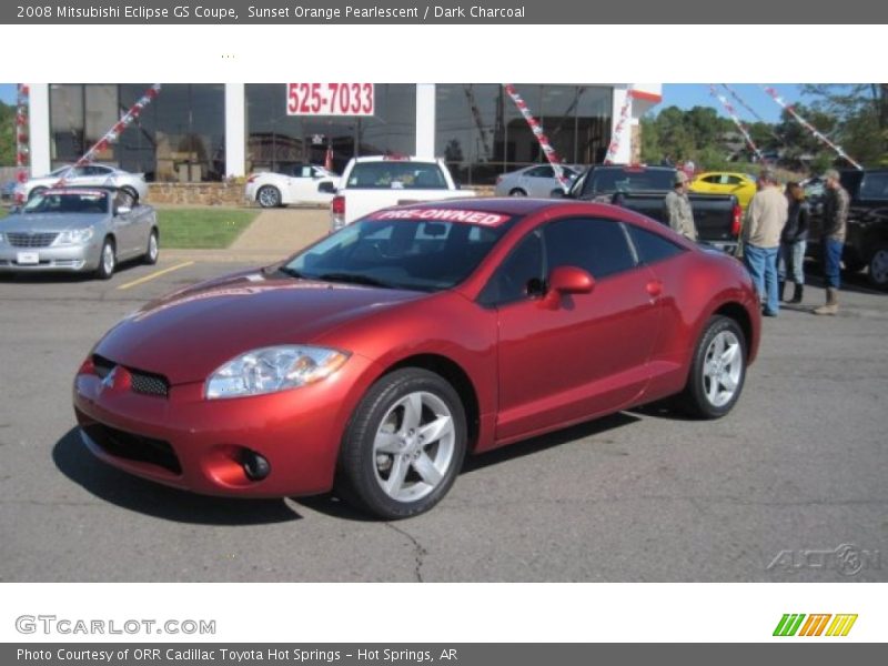 Sunset Orange Pearlescent / Dark Charcoal 2008 Mitsubishi Eclipse GS Coupe