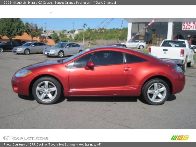 Sunset Orange Pearlescent / Dark Charcoal 2008 Mitsubishi Eclipse GS Coupe