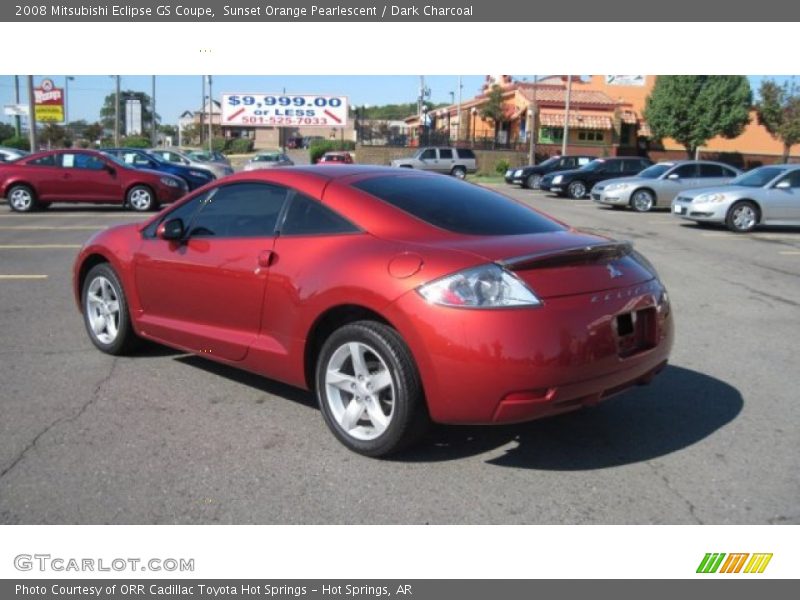 Sunset Orange Pearlescent / Dark Charcoal 2008 Mitsubishi Eclipse GS Coupe
