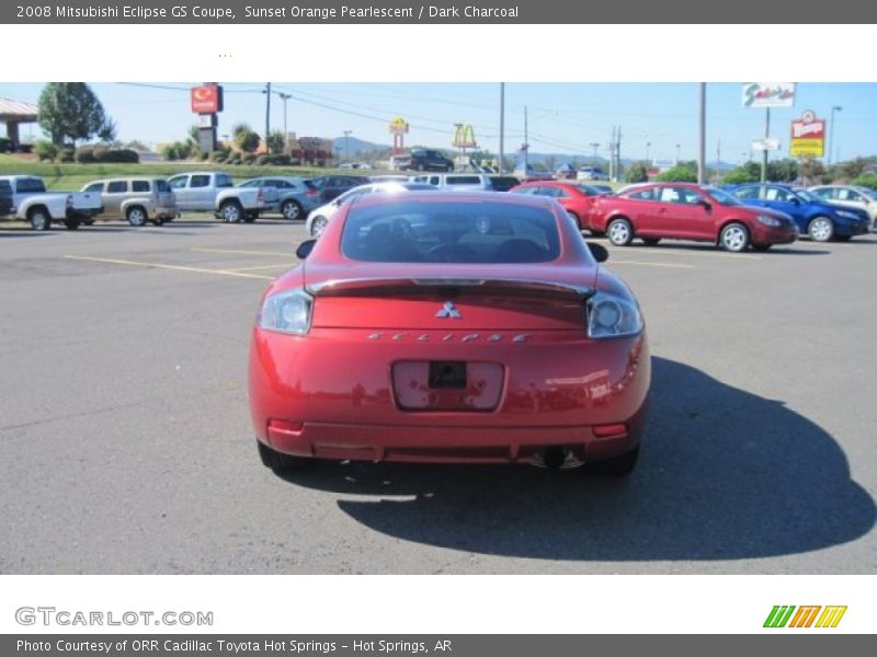 Sunset Orange Pearlescent / Dark Charcoal 2008 Mitsubishi Eclipse GS Coupe