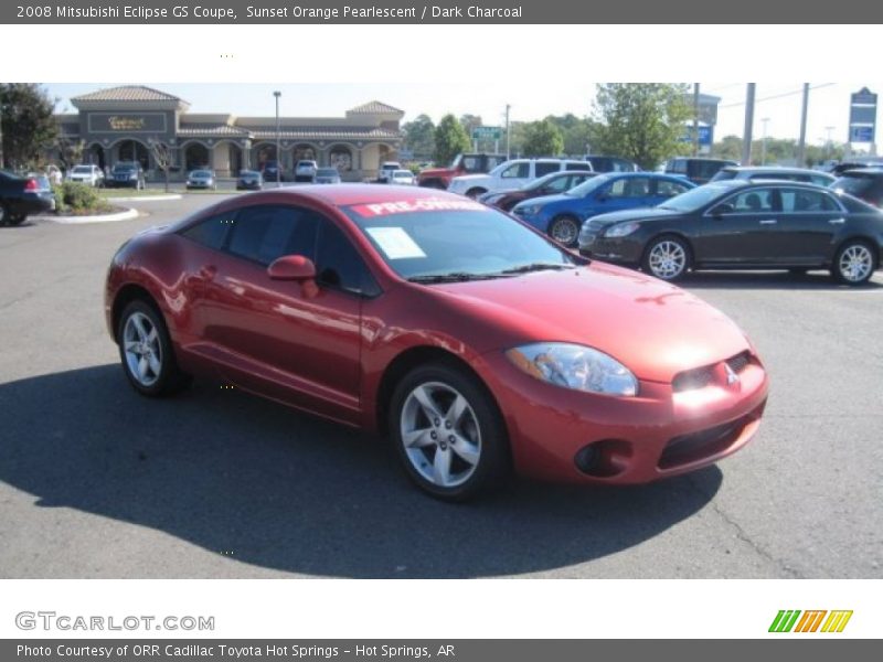 Sunset Orange Pearlescent / Dark Charcoal 2008 Mitsubishi Eclipse GS Coupe